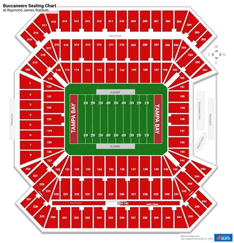 Tampa Buccaneers Seating Chart