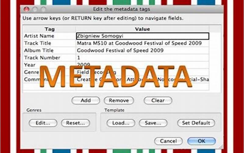 Tampilan Metadata