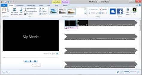 Tampilan Windows Movie Maker