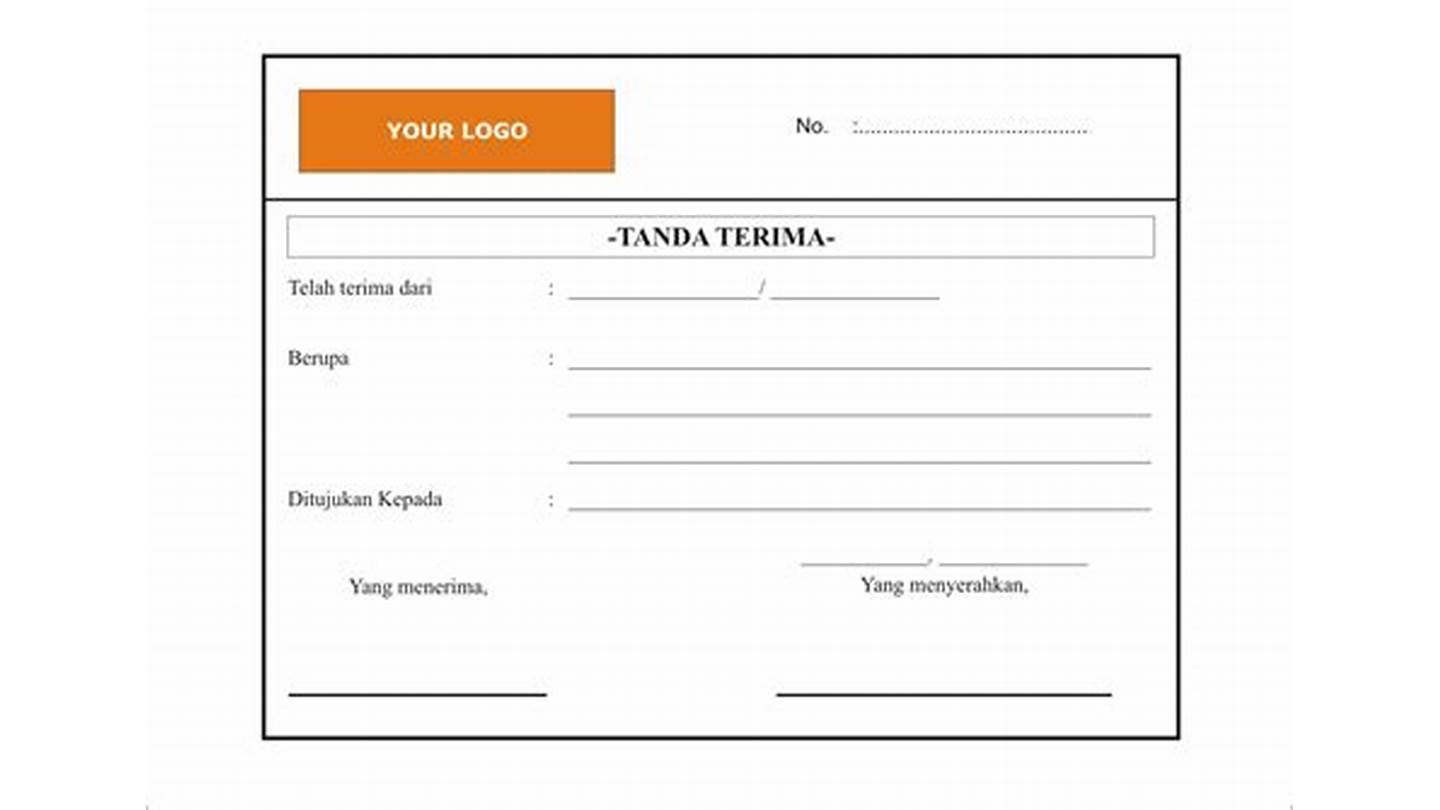 Tanda Terima Uang Excel Indonesia
