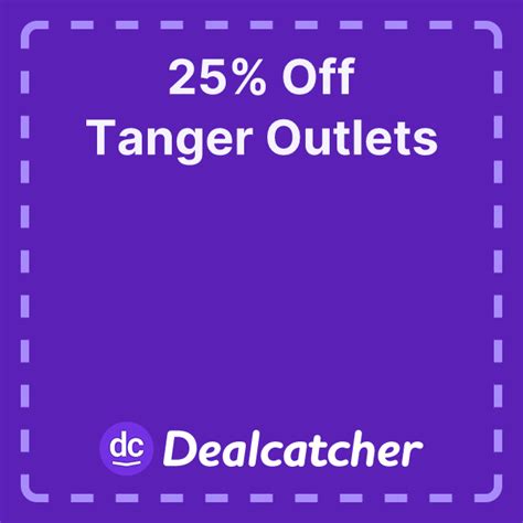 Tanger Outlet 25 Off Coupon Printable