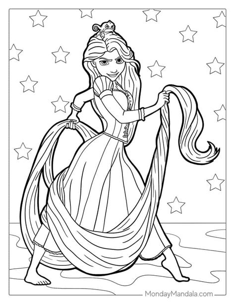 Tangled Rapunzel Coloring Pages
