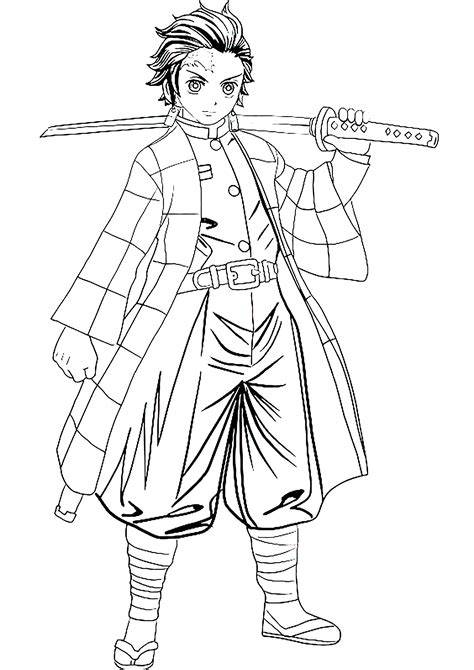 Tanjiro Coloring Pages