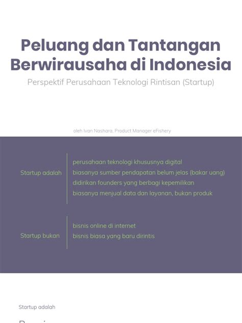Tantangan dan Peluang Berwirausaha di Indonesia dan Pengaruhnya pada Penyusunan Soal Ujian