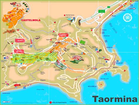 Taormina Tour Route
