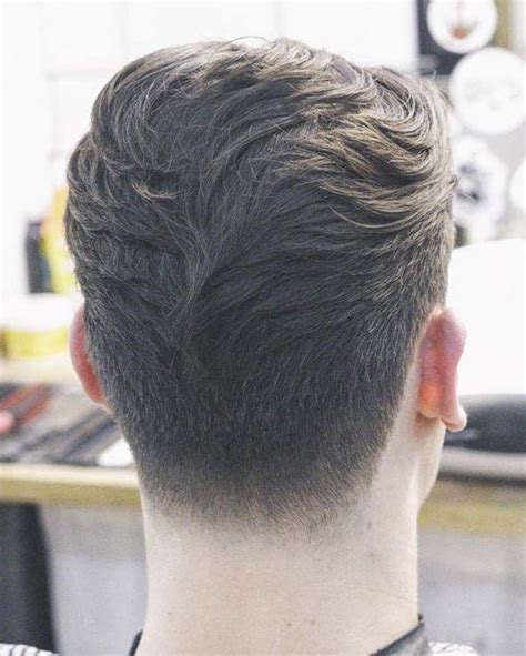 Tapered Haircut Back View