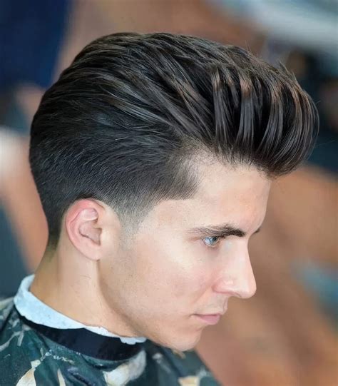 Tapered Haircut With A Part