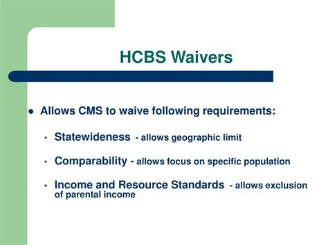 Targeting HCBS and Waivers