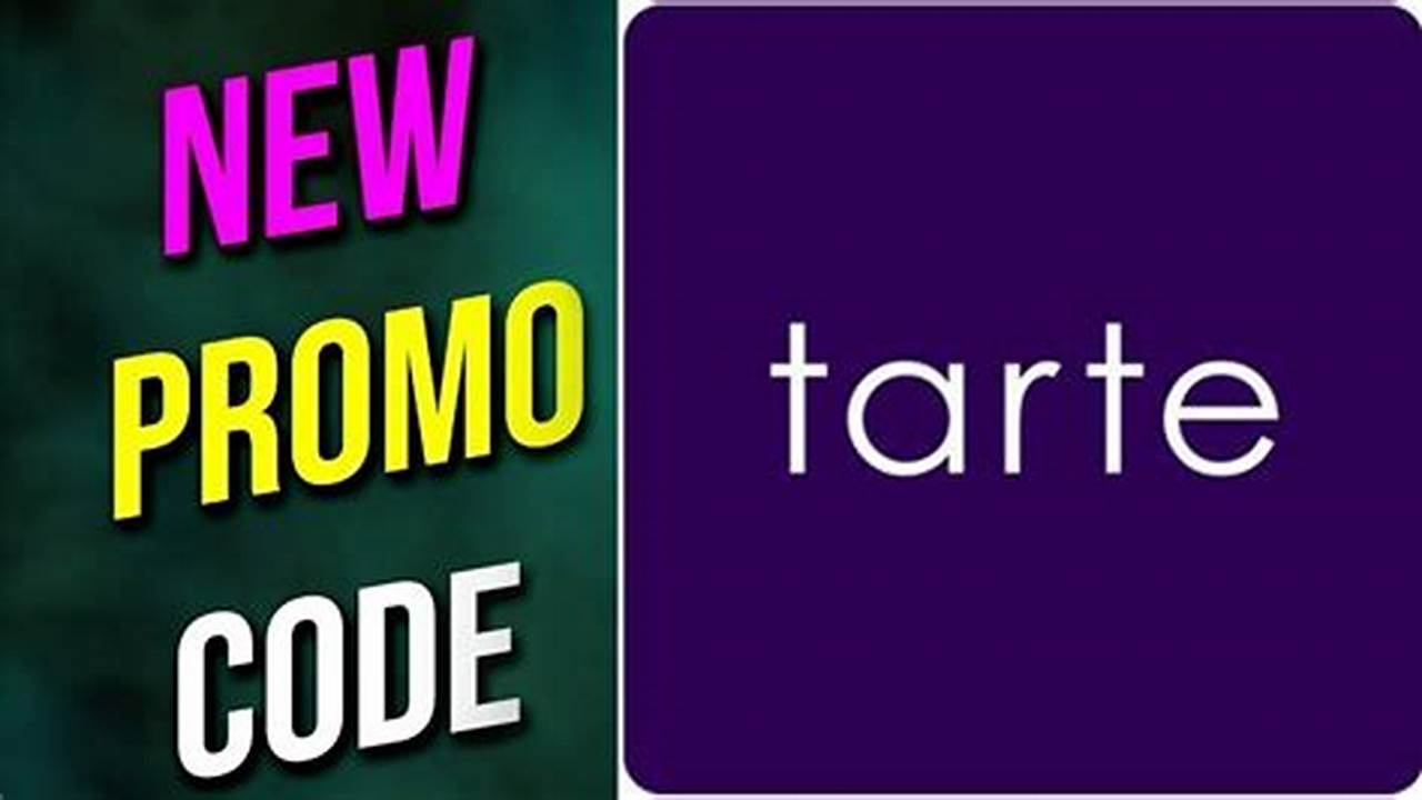 Tarte Promo Code 2024