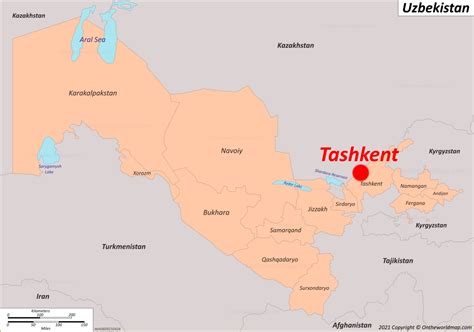 Uzbekistan Map