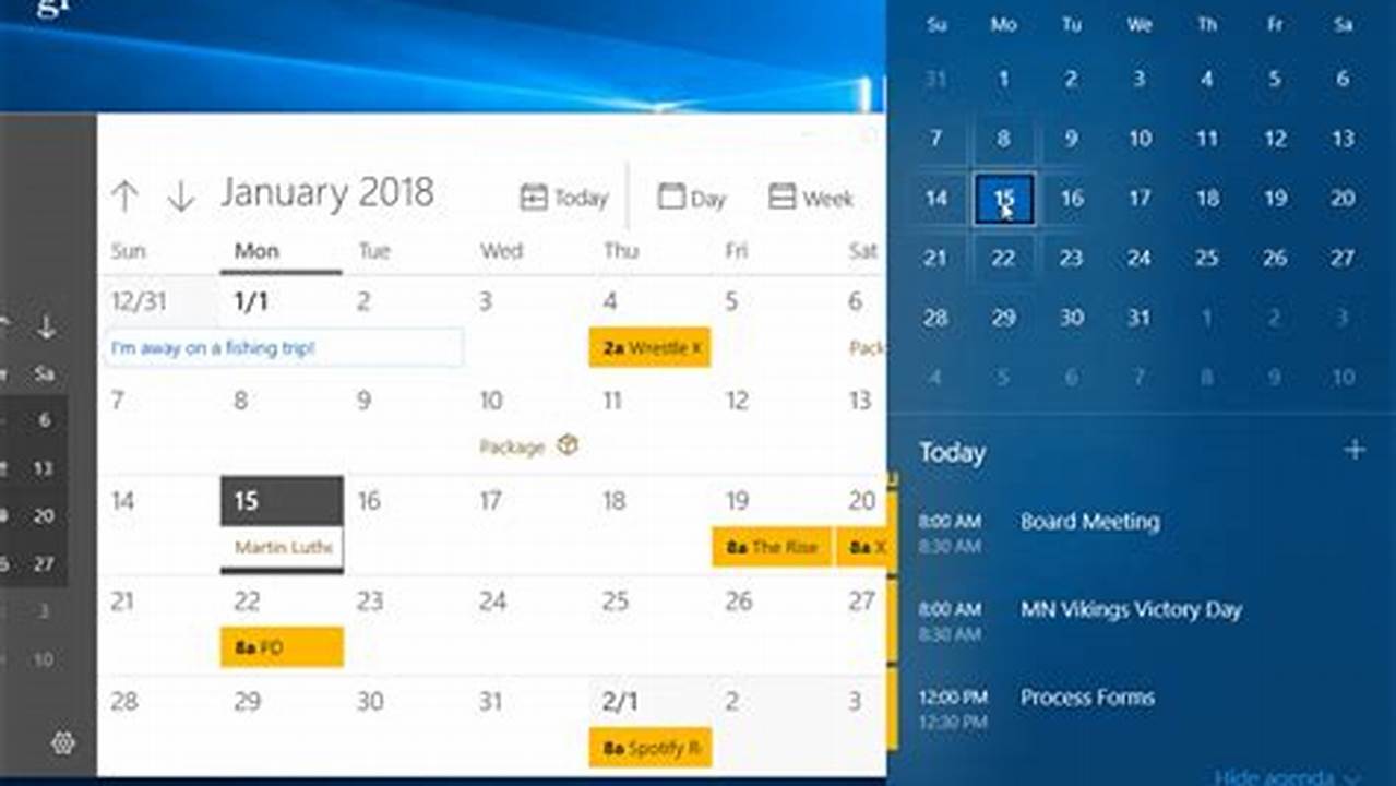 Taskbar Calendar Not Opening Windows 10