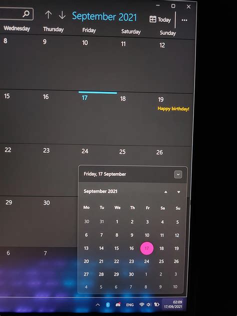 Taskbar Calendar Not Opening Windows 11