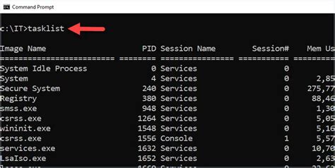 Tasklist Command