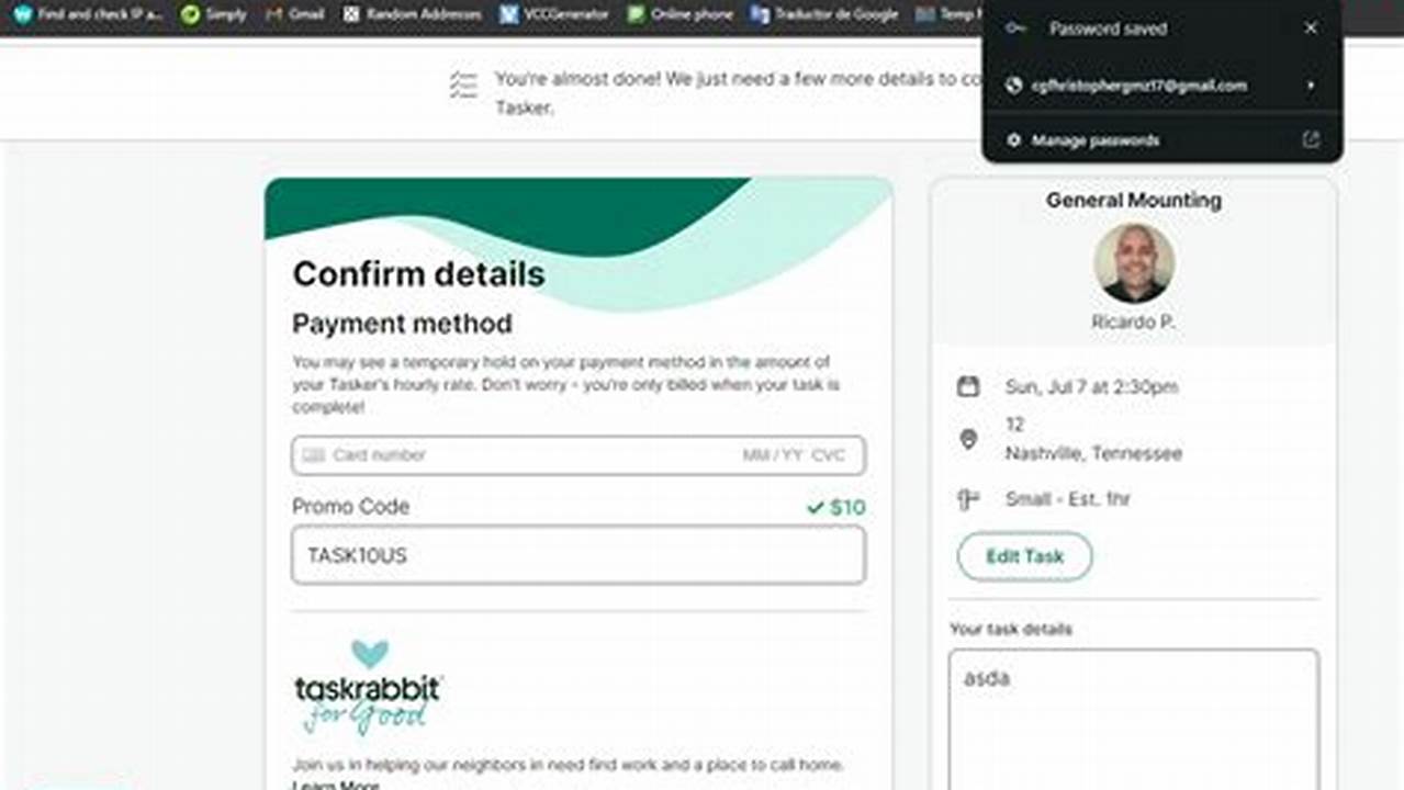 Taskrabbit Promo Code 2025