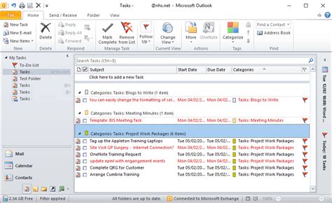 Tasks and Notes Features of Outlook