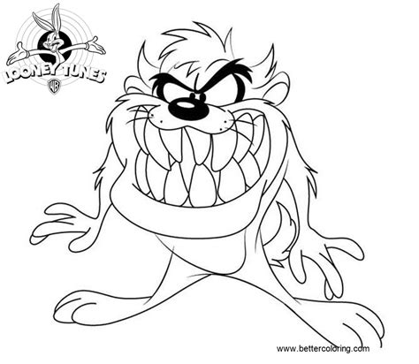 Tasmanian Devil Coloring Pages