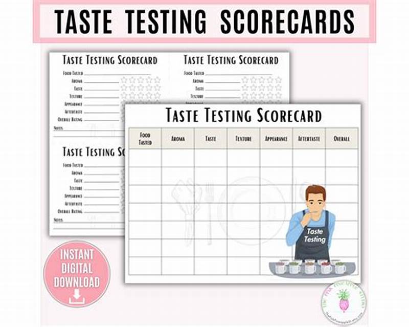 Taste Testing Template