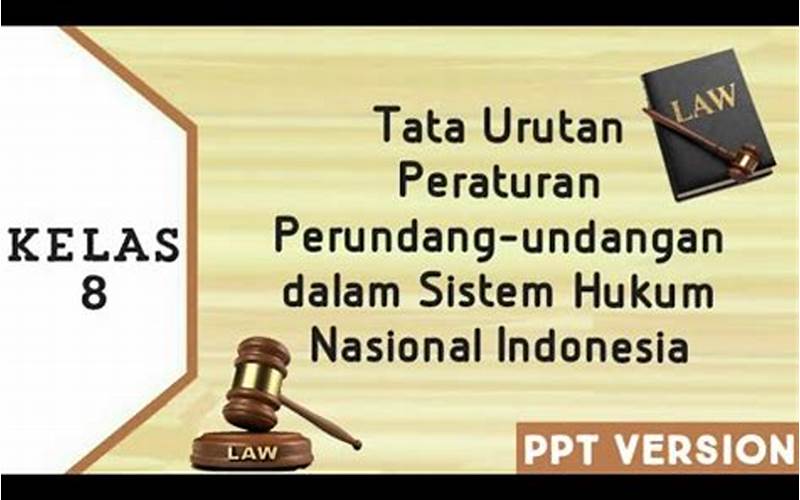 Tata Urutan Perundangan Indonesia