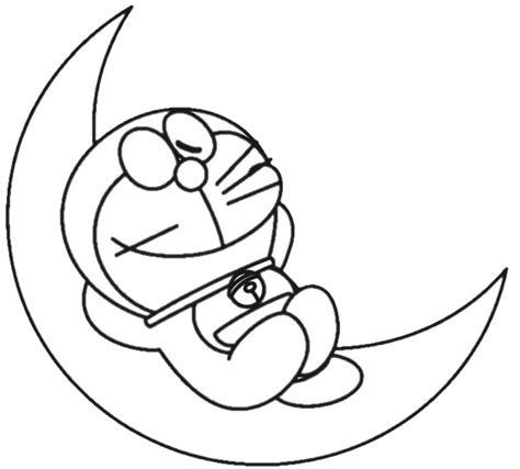 Tato Doraemon Hitam Putih
