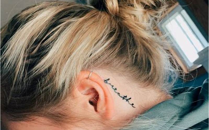 Tattoo Behind Ear