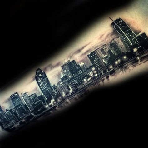 30 Los Angeles Skyline Tattoo Designs For Men Southern