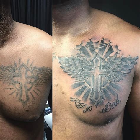 A Tribal Jesus And A Cover Up Carpediem Tattoostudio Cross