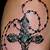 Tattoo Cross With Rosary Beads