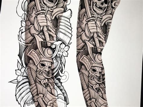 gallery custom tattoo designs Unique half sleeve