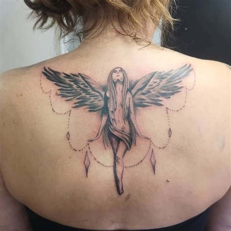 119 Best Angel Wing Tattoo Designs On Back For Women