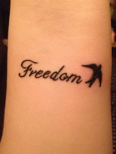 Freedom tattoo Freedom tattoos, Tattoo work, Tattoos