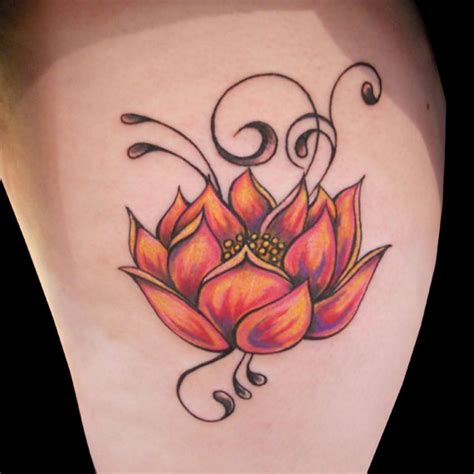 30 Awesome Lotus Flower Tattoo Design