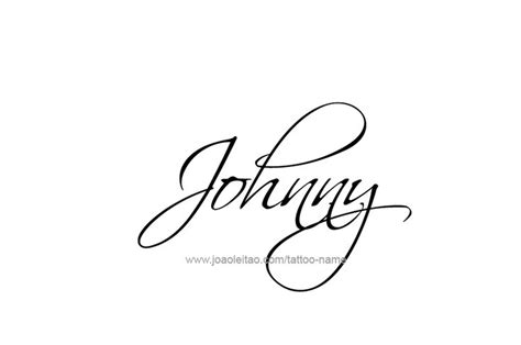 Johnny Name Tattoo Designs