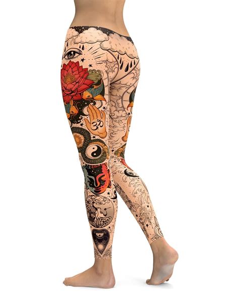 Dsquared2 Tribal Tattoo Leggings Long Johns for Women