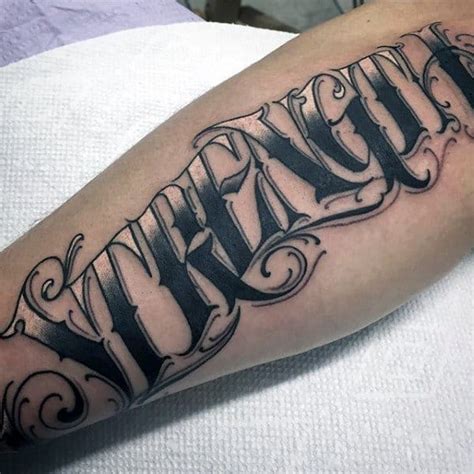 75 Tattoo Lettering Designs For Men Manly Inscribed Ink