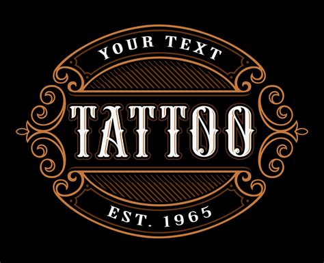 Vintage lettering of tattoo studio. Download Free