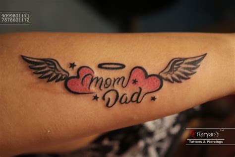 Heart And Mom Dad Tattoo Mom tattoos, Mom dad tattoos