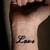 Tattoo Of Love On Wrist