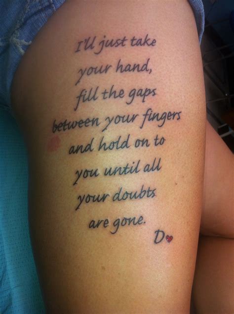Tattoo Quotes About Love