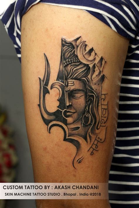 150+ Angry Lord Shiva Tattoos For Men (2019) Trishul & Om