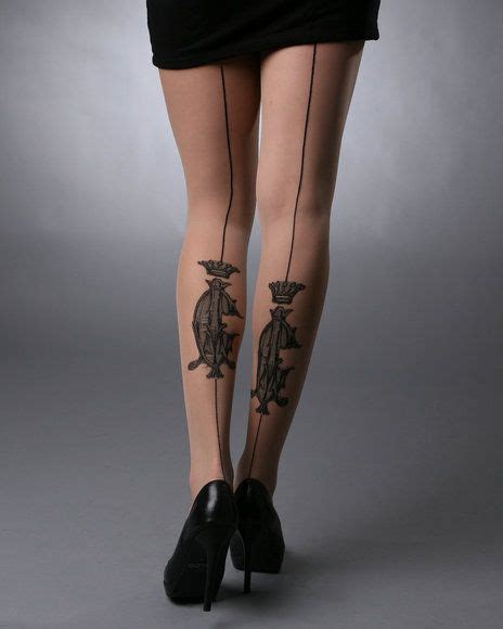Hollow out Sheer Mesh Pantyhose Tattoo Lace Tights