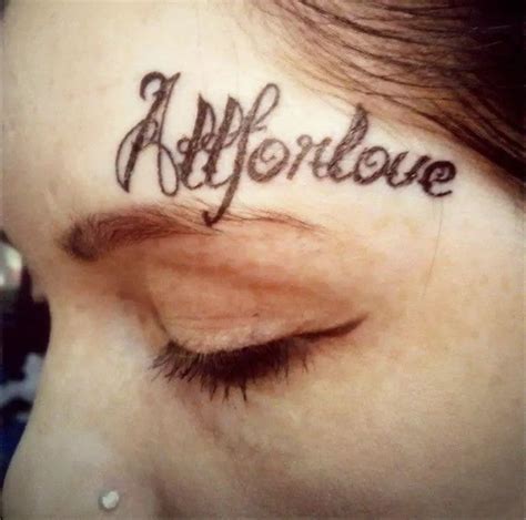 Tattoo Above Eyebrow