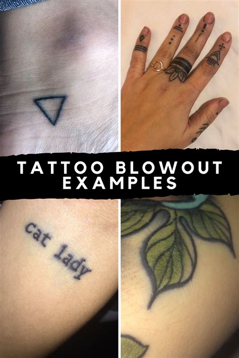 Tattoo Blowout Examples