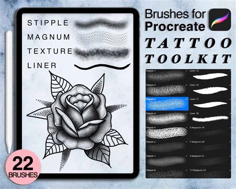 Tattoo Brushes For Procreate