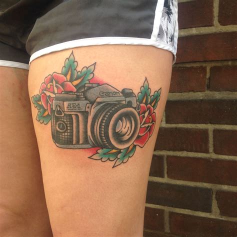 small camera tattoo by Lindsey Picha Camera tattoos