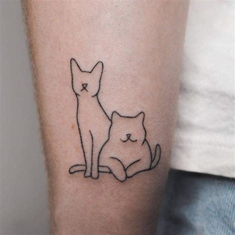 Tattoo Cat Outline