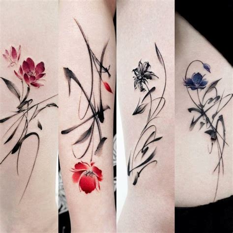 Tattoo Chinese Flowers
