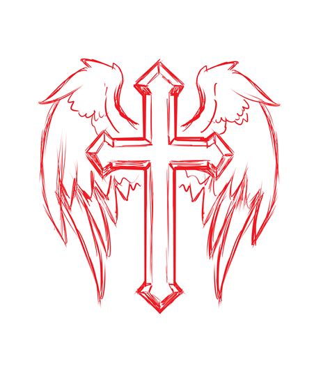 Cross With Wings Tattoo Designs 25 Glorious Collections