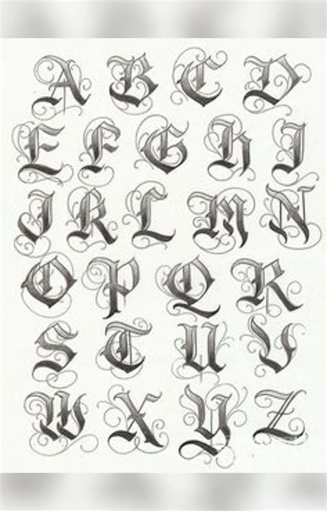 Tattoo Designs In Alphabet