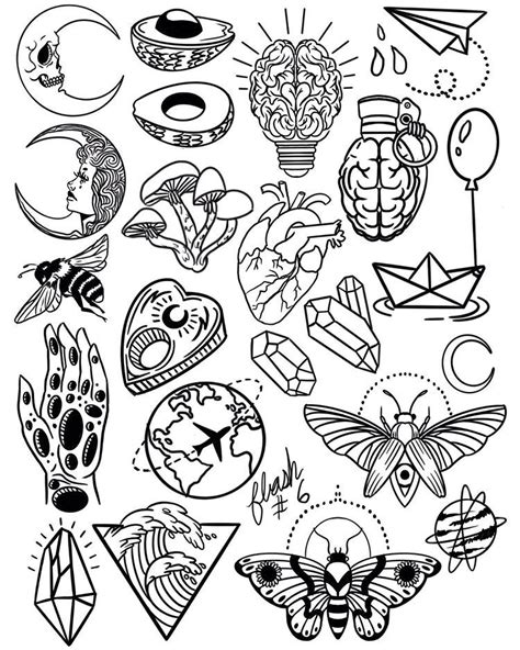 Mixed tribal tattoo designs, high resolution drawings for