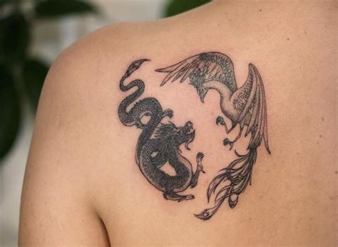 Tattoo Dragon And Phoenix